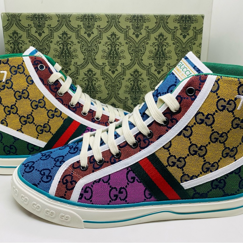 Gucci Colorful GG Pattern High-Tops